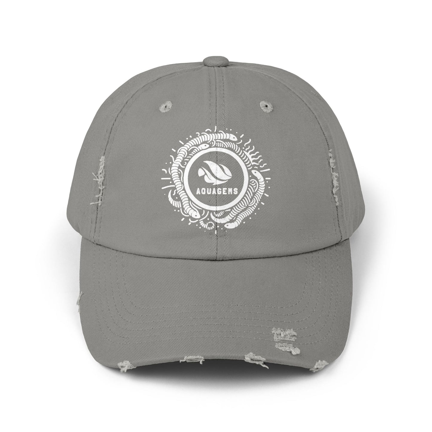 Aquagems Discus Exclusive Unisex Distressed Cap