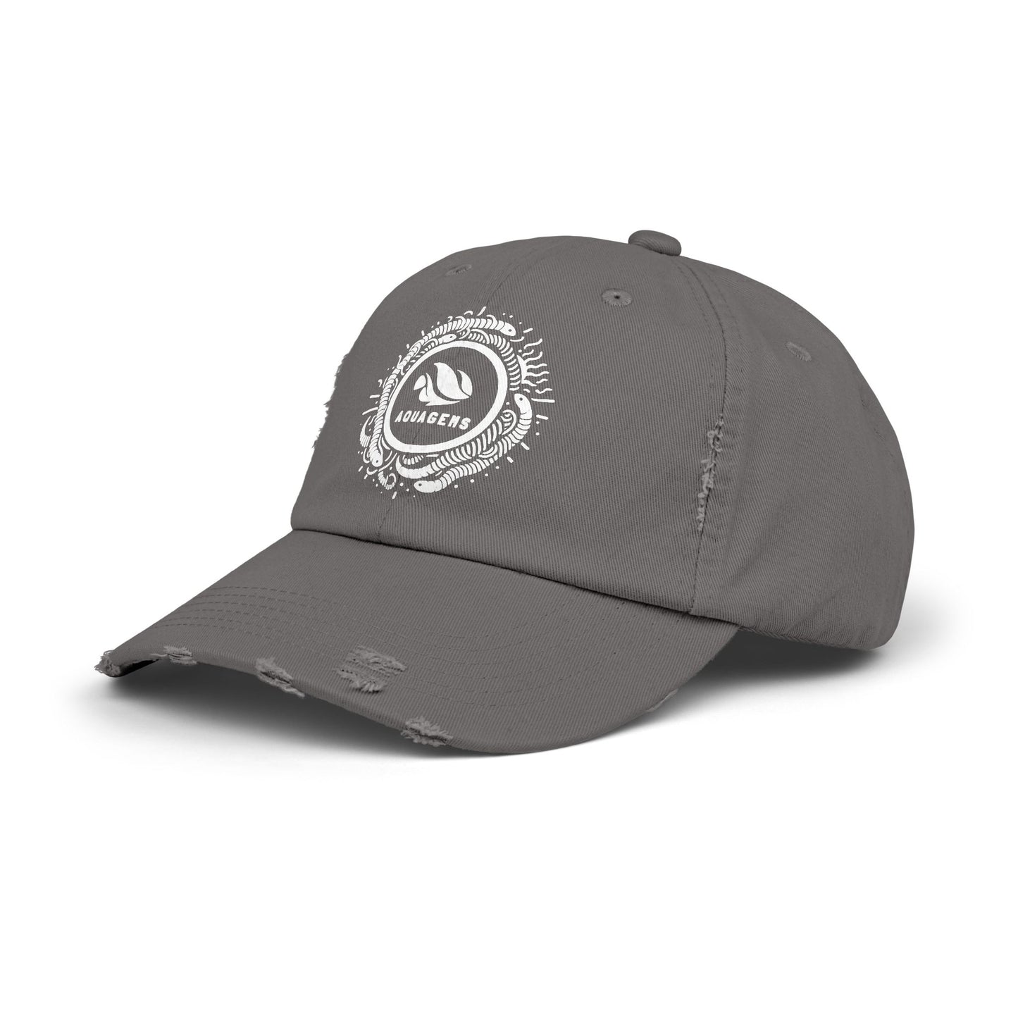 Aquagems Discus Exclusive Unisex Distressed Cap